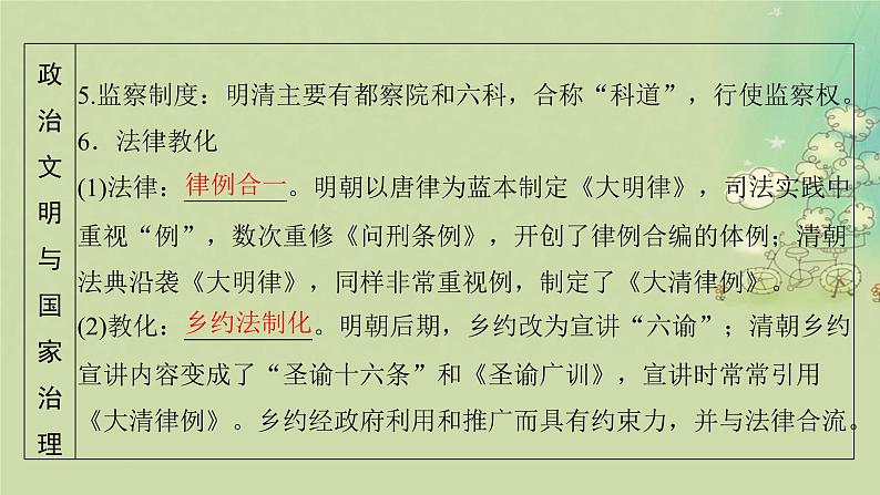2025届高考历史二轮专题复习与测试模块一第6讲中国版图的奠定与面临的危机__明清课件第7页