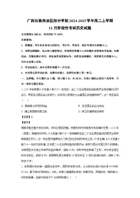 广西壮族自治区部分学校2024-2025学年高二上学期12月阶段性考试历史试卷(解析版)
