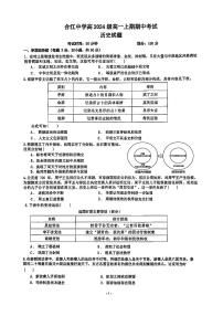 四川省泸州市合江县中学校2024-2025学年高一上学期期中考试历史试题