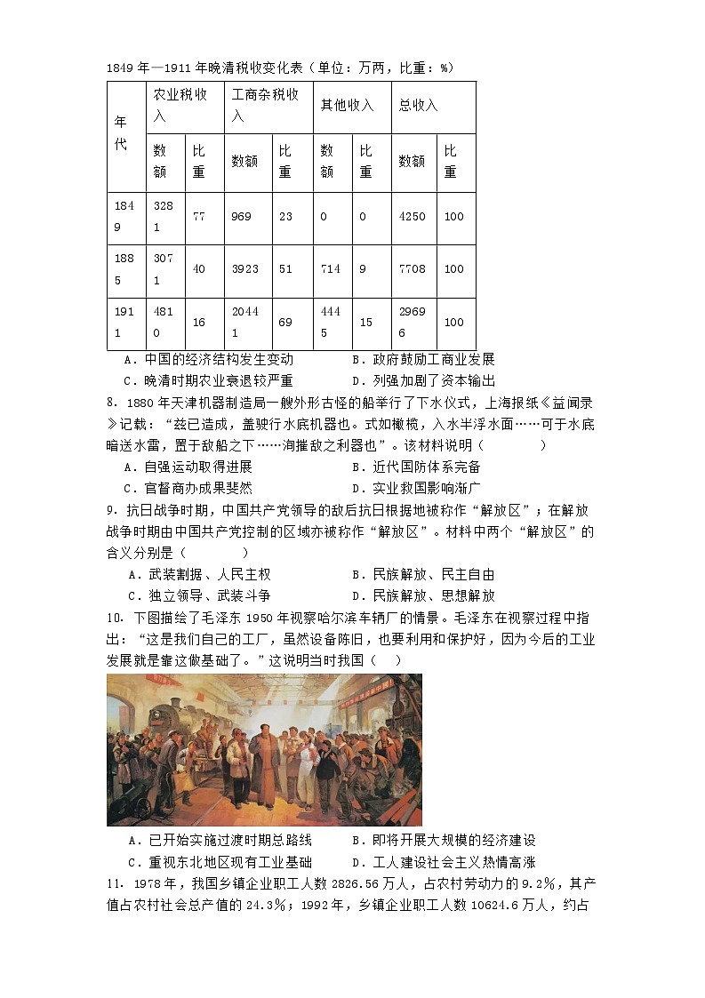 广东省潮州市2024-2025学年高三上学期期末考试历史试题第2页