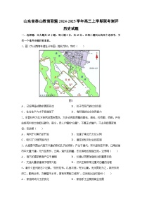 山东省泰山教育联盟2024-2025学年高三上学期联考测评历史试题