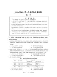 江苏省2025届高三下学期基地大联考2月试题-历史试卷+答案