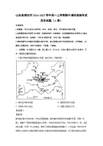 山东省潍坊市2024-2025学年高一(上)期中调研监测考试（A卷）历史试卷（解析版）