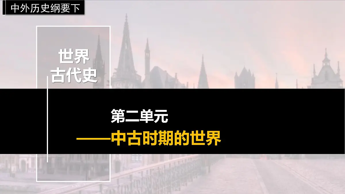 2024-2025学年高中历史(统编版中外历史纲要下)同步课件第4课中古时期的亚洲第1页
