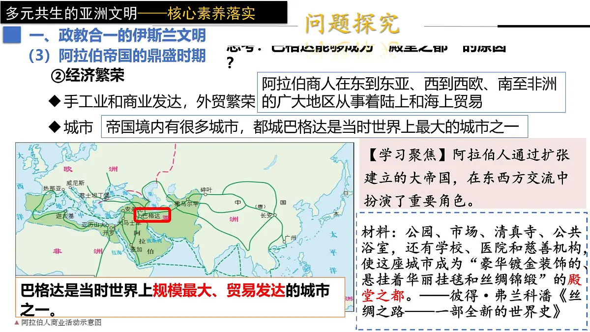 2024-2025学年高中历史(统编版中外历史纲要下)同步课件第4课中古时期的亚洲第8页