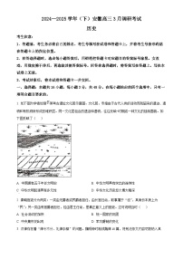 安徽省部分学校2024-2025学年高三下学期3月调研考试历史试题（原卷版+解析版）