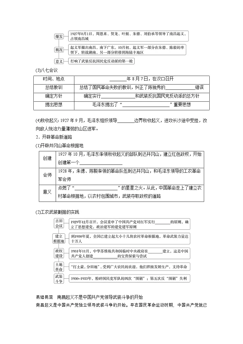 第七单元 第21课 南京国民政府的统治和中国共产党开辟革命新道路(学生版)第3页