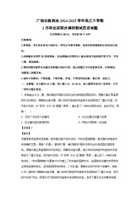 2024~2025学年广西壮族自治高三下学期2月毕业班联合调研测试历史试卷（解析版）