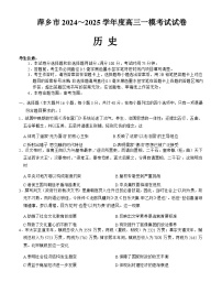 江西省萍鄉(xiāng)市2024-2025學(xué)年高三下學(xué)期一?？荚嚉v史試題（Word版附解析）