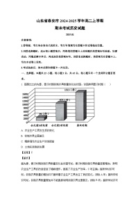 山东省泰安市2024-2025学年高二上学期期末考试历史试卷（解析版）