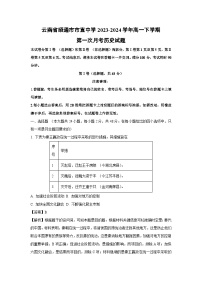 云南省昭通市市直中學(xué)2023-2024學(xué)年高一下學(xué)期第一次月考?xì)v史試題（解析版）