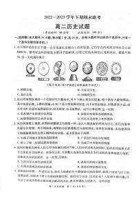 2024届河南省商丘市高二下学期(期末考)-历史试题(含答案)