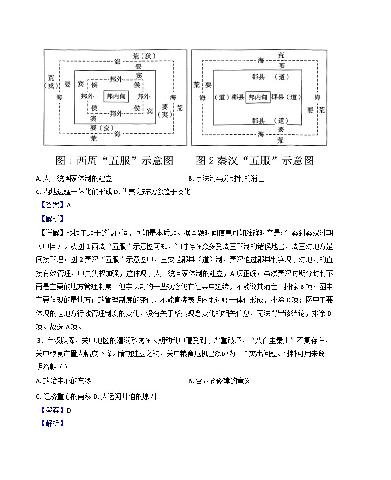 2024—2025学年度海南省海口市第一中学高二第二学期3月月质量监测历史试题(含答案)第2页