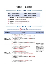 2025年高考?xì)v史答題技巧與答題模板(全國通用)專題05史學(xué)研究(答題模版)專題特訓(xùn)(學(xué)生版+解析)