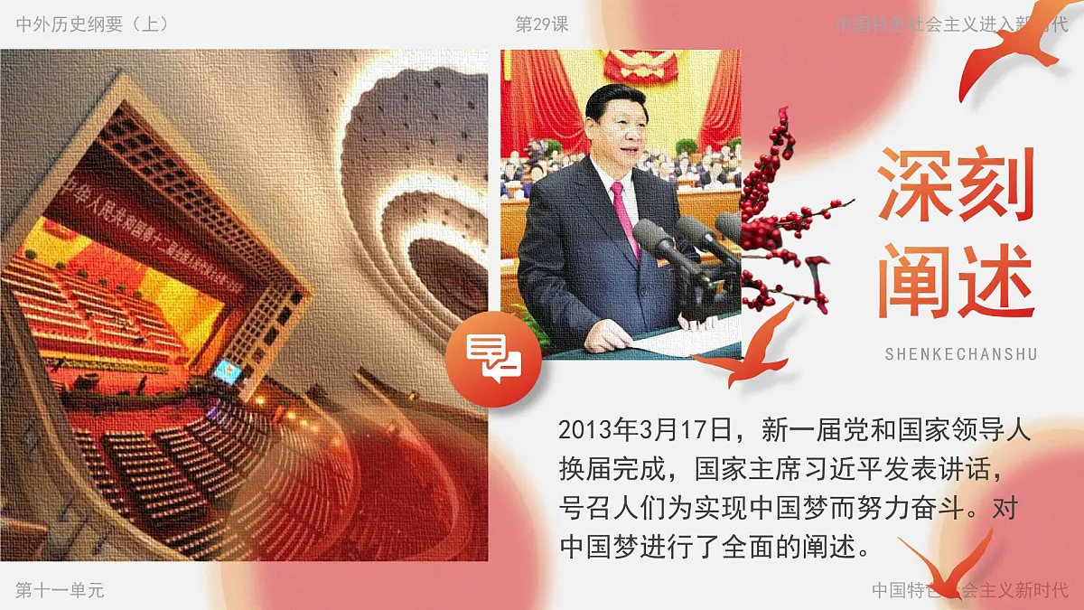 部编版2025高中历史必修中外历史纲要上29 中国特色社会主义进入新时代 课件第8页