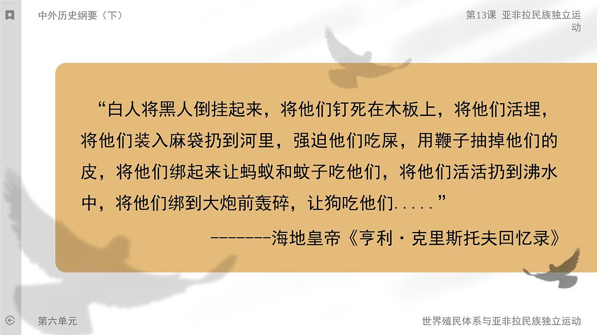 部编版2025高中历史必修中外历史纲要下第13课 亚非拉民族独立运动 课件第2页