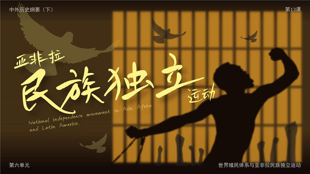 部编版2025高中历史必修中外历史纲要下第13课 亚非拉民族独立运动 课件第4页