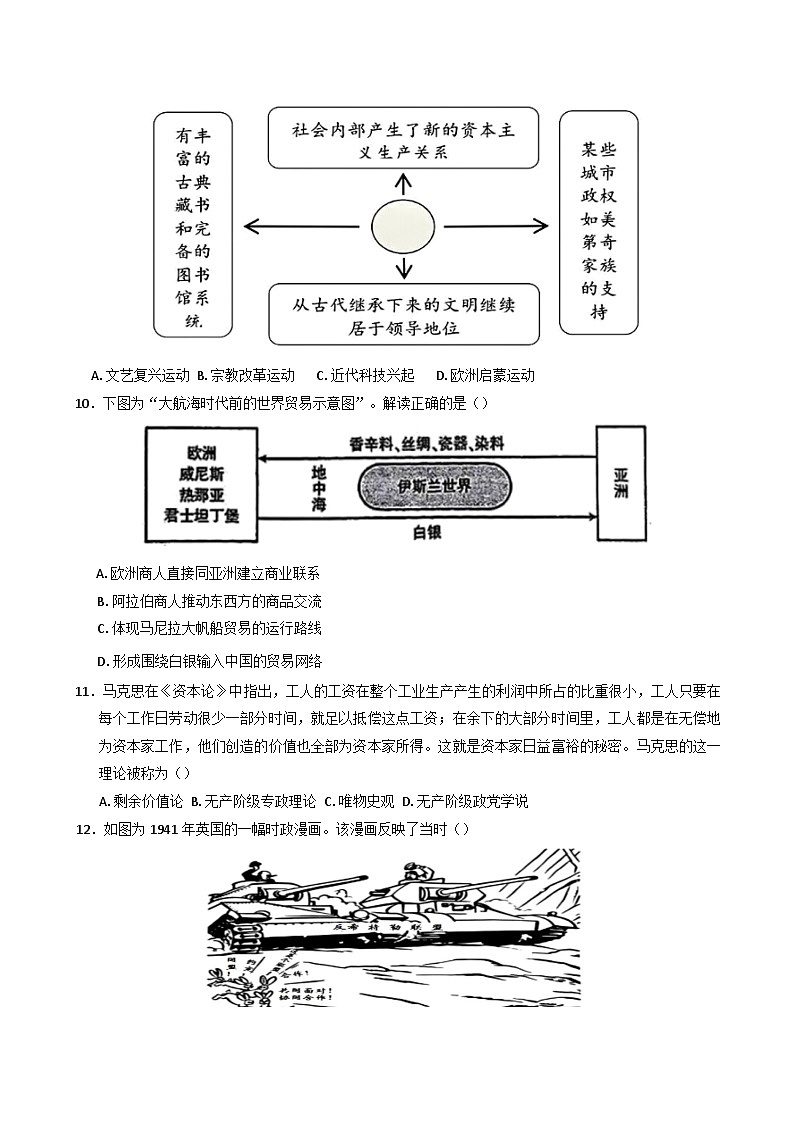 湖南省邵东市第四中学2024-2025学年高一下学期期中考试历史试题(解析版)第3页