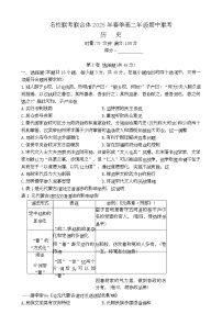 湖南省名校联考联合体2024-2025学年高二下学期期中考试历史试卷（Word版附解析）