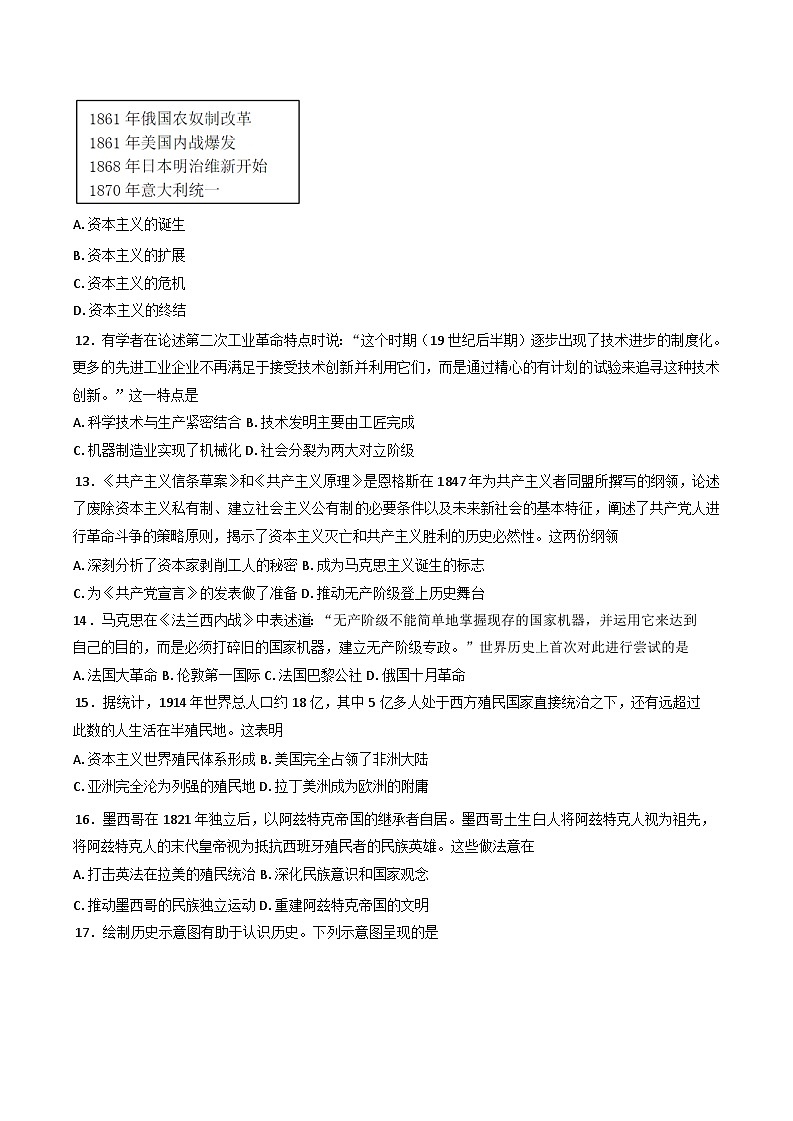 北京市丰台区2024-2025学年高一下学期期中考试历史试题第3页
