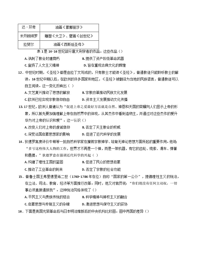 陕西省商洛市商州区高级中学2024—2025学年高一下学期期中质量检测历史试题第3页