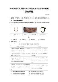2025届四川省成都市高中毕业班第三次诊断性检测历史试题（含答案）