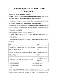 广东省茂名市信宜市2023-2024学年高二下学期期中历史试卷（解析版）