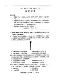 百师联盟2025届高三二轮复习联考(二)历史试题及答案含答案解析