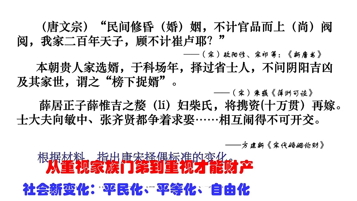 人教统编版高中历史必修上 3-11课件:辽宋夏金元的经济、社会与文化第6页