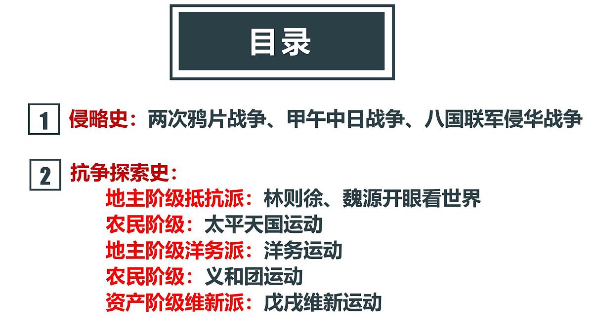 人教统编版高中历史必修上第五单元晚晴时期的内忧外患与救亡图存 单元整合复习课件第3页