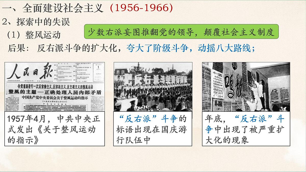人教统编版高中历史必修上 9-26《社会主义建设在探索中曲折发展》课件第5页