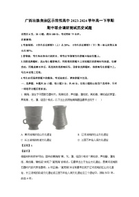 广西壮族自治区示范性高中2023-2024学年高一下学期期中联合调研测试 历史试卷（解析版）
