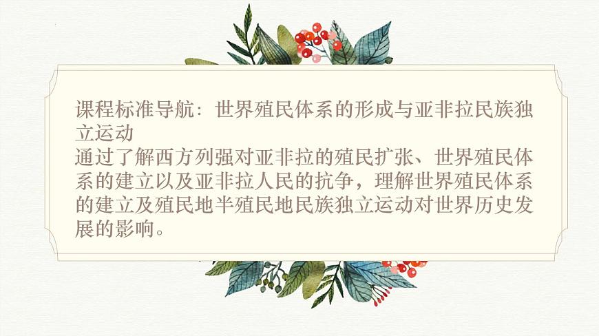 人教统编版高中历史必修下 第六单元世界殖民体系与亚非拉民族独立运动 知识梳理课件第2页