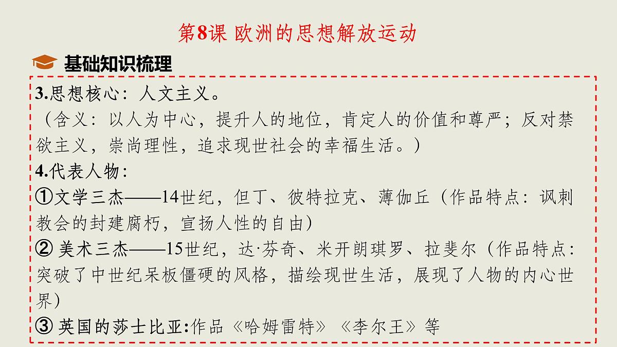 人教统编版高中历史必修下 第四单元《资本主义制度的确立》单元串讲复习课件(包含单元知识网络)第5页
