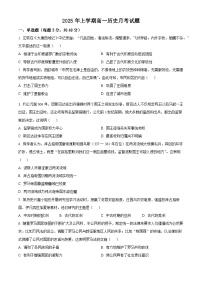 湖南省岳阳市汨罗市第一中学2024-2025学年高一下学期3月月考历史试题（原卷版+解析版）