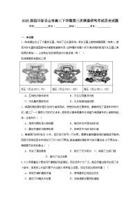2025届四川省乐山市高三下学期第三次调查研究考试历史试题（附答案解析）