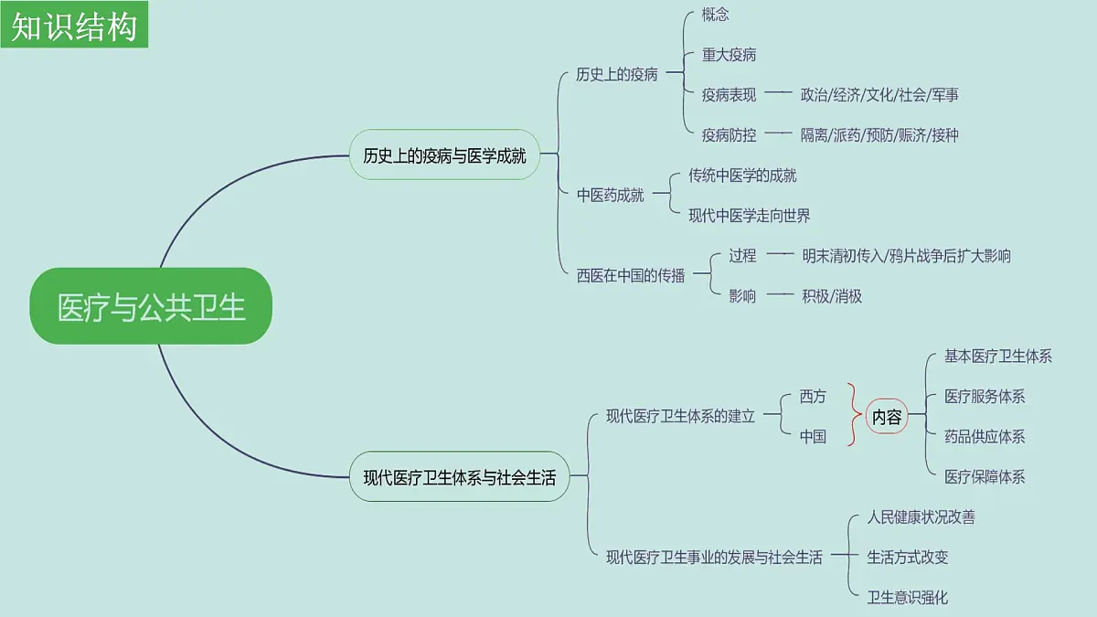 人教统编版高中历史选修2 第六单元医疗与公共卫生(知识点串讲课件)第3页