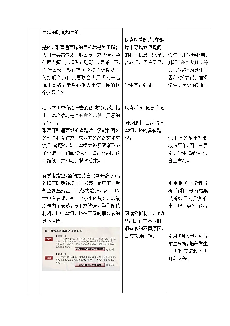人教统编版高中历史选修3 4-9《古代的商路、贸易与文化交流》教学设计第3页