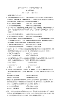 青海省西宁市海湖中学2024-2025学年高一下学期期中考试历史试卷（含答案）