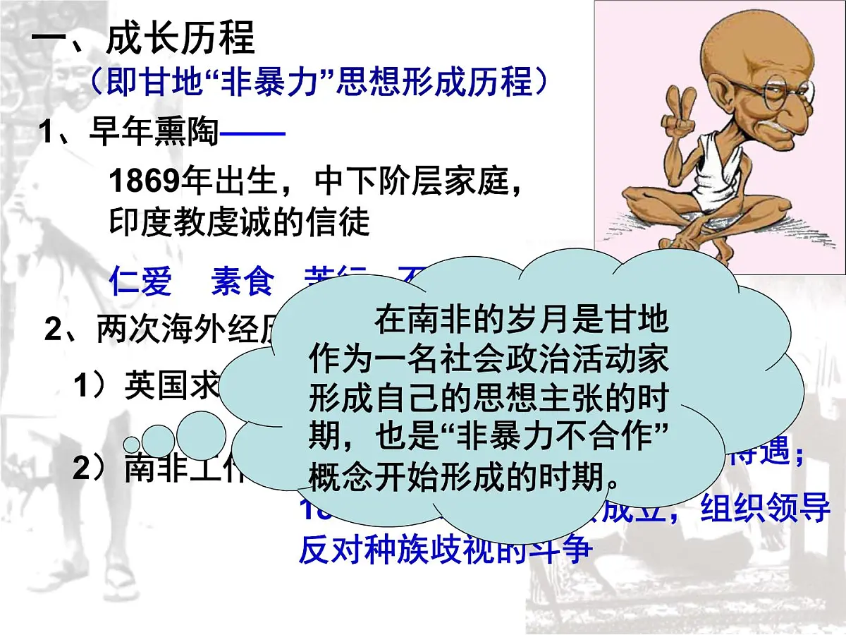 人教版 (新课标)高中历史选修4 4-2《圣雄甘地》课件第5页
