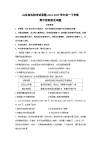 山东省名校考试联盟2024-2025学年高一下学期期中检测历史试题（解析版）