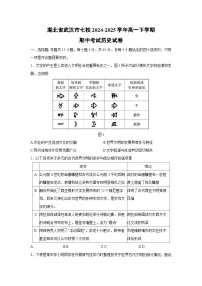 湖北省武汉市七校2024-2025学年高一下学期期中考试历史试题（解析版）