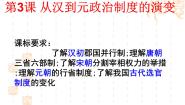 人教版 (新课标)必修1 政治史从汉至元政治制度的演变教课ppt课件