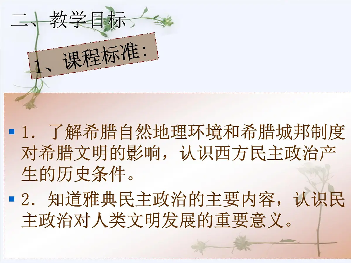 人教版 (新课标)高中历史必修1 2-5《古代希腊民主政治》说课课件第4页