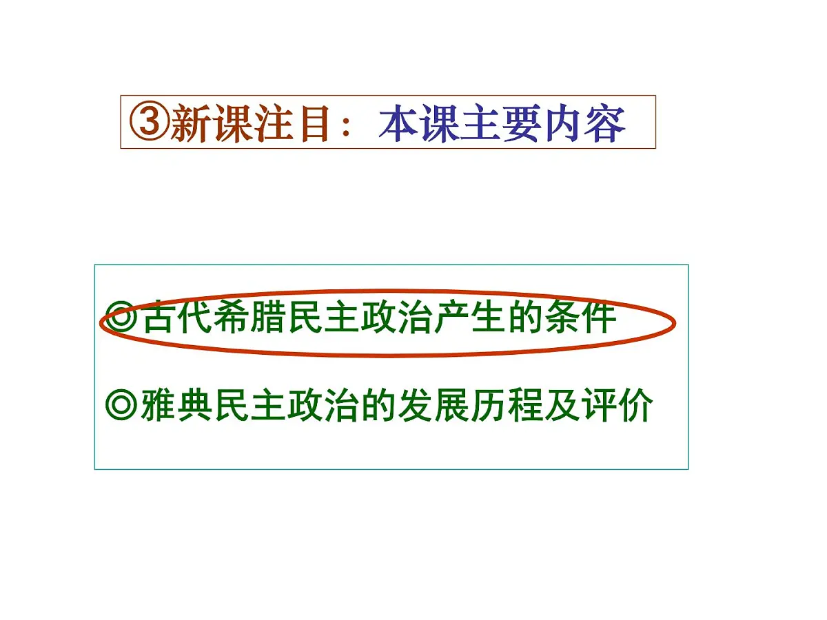 人教版 (新课标)高中历史必修1 2-5《古代希腊民主政治》说课课件第5页