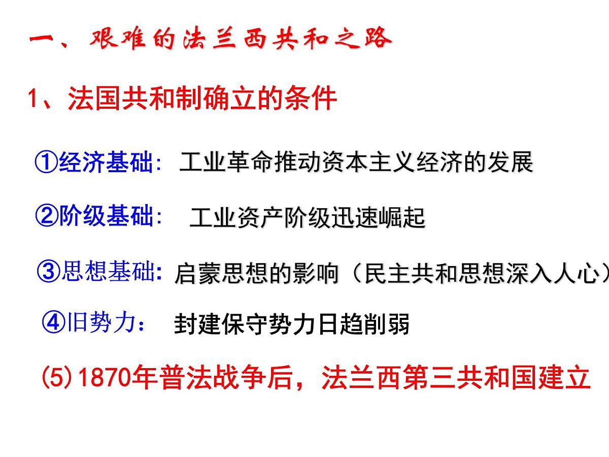 人教版 (新课标)高中历史必修1 3-9《资本主义政治制度在欧洲大陆的扩展》课件第7页