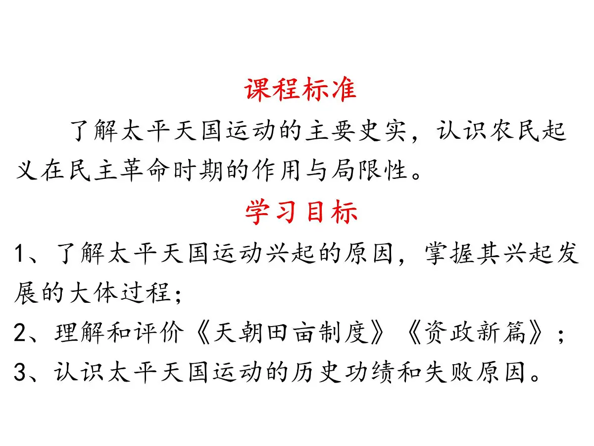 课件 人教版 (新课标)高中历史必修1 4-11《太平天国运动》第3页