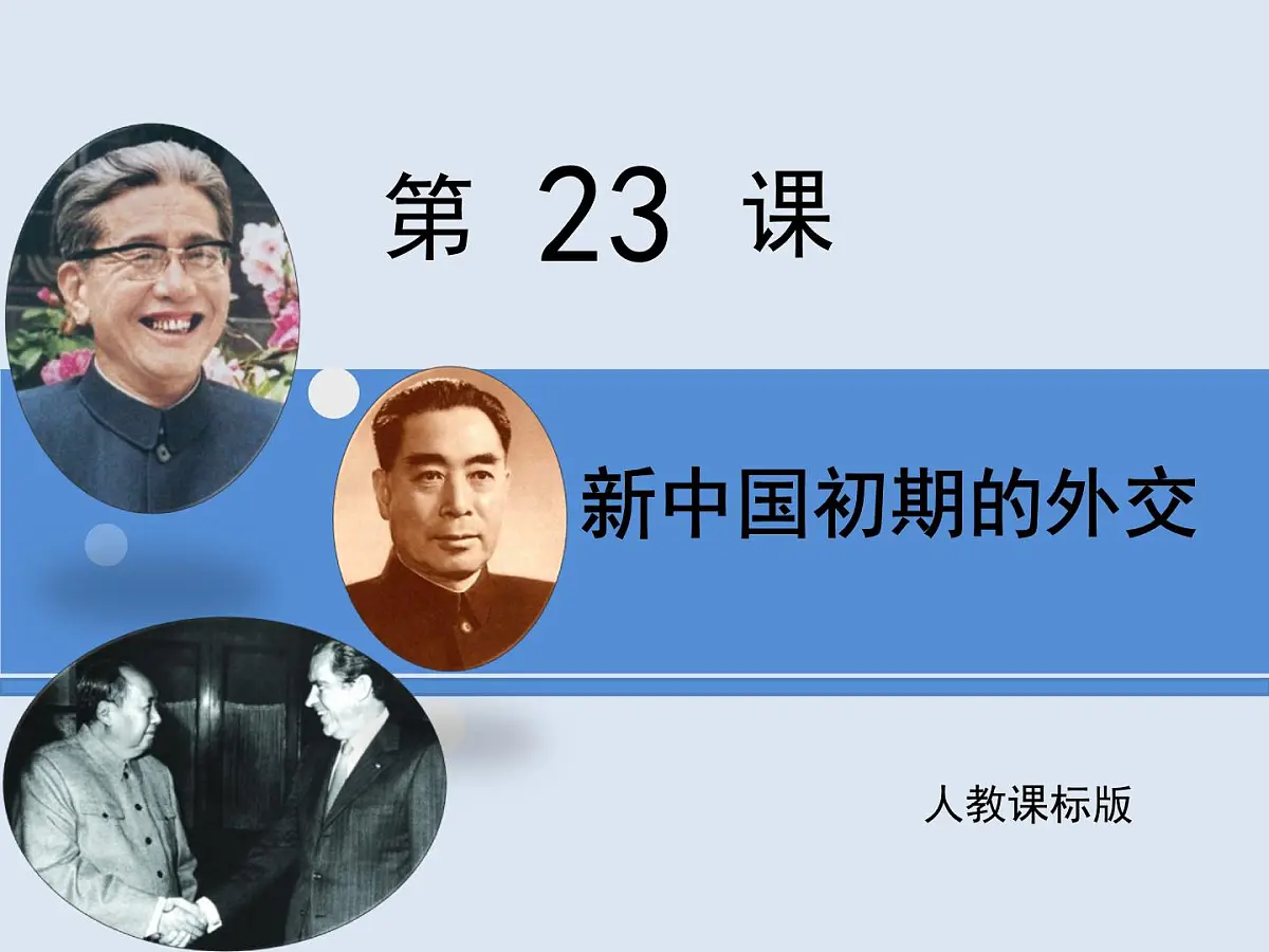 人教版 (新课标)高中历史必修1 7-23《新中国初期的外交》课件第1页