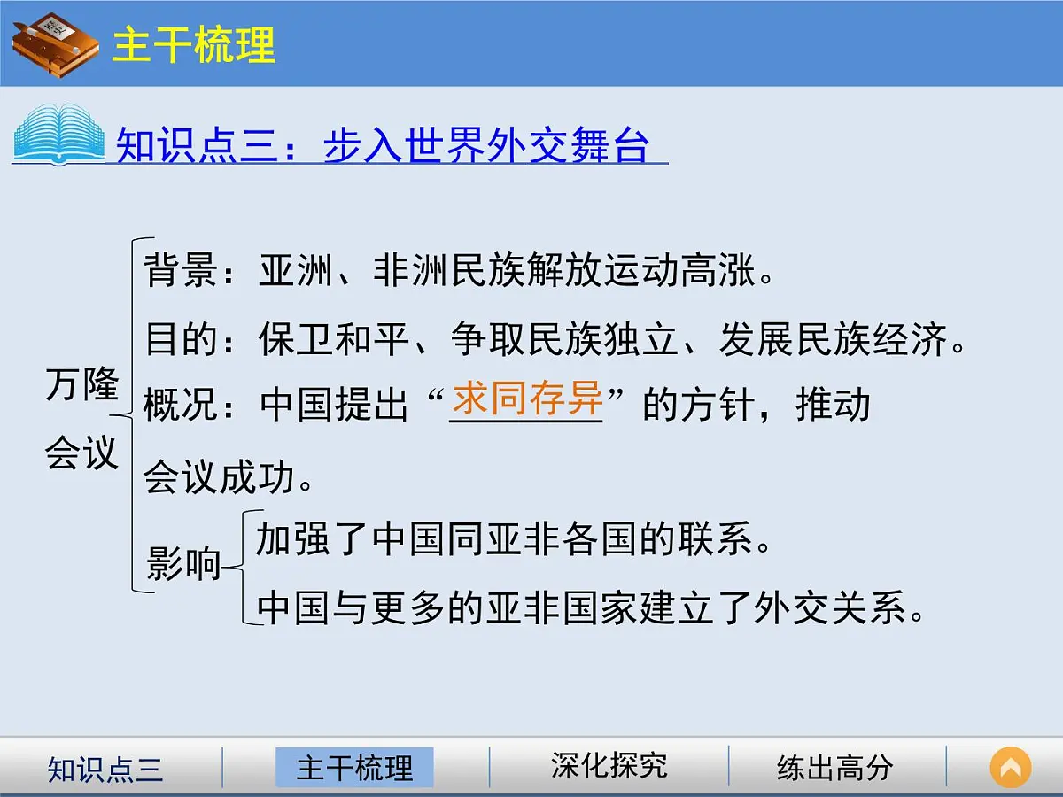 人教版 (新课标)高中历史必修1 7-23《新中国初期的外交》课件第8页