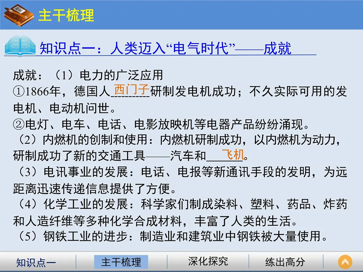 人教版 (新课标)高中历史必修2 2-8《第二次工业革命》课件第4页